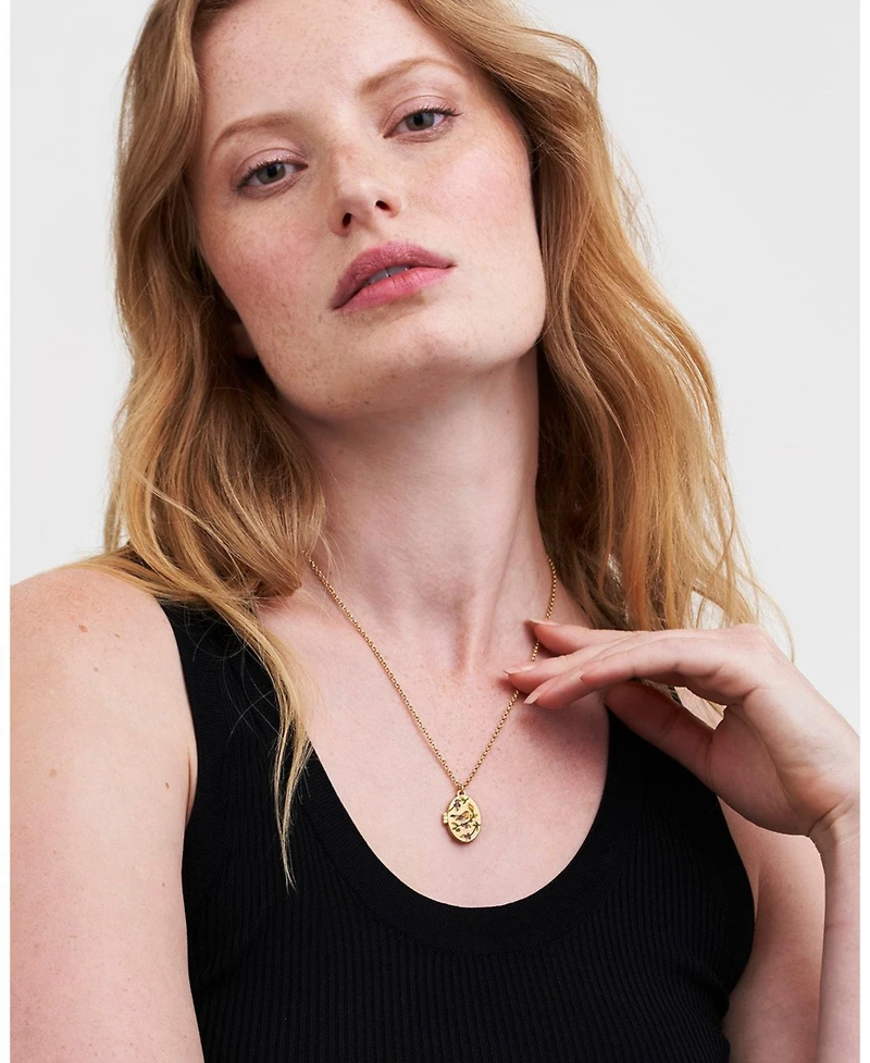 Fable England Robin & Blackberry Gold Locket Chain Necklace