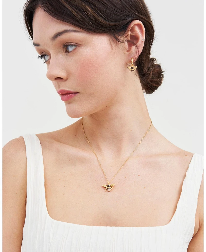 Fable England Honey Bee Enamel Necklace