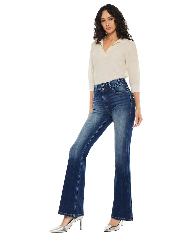 KanCan Women's Michelle High Rise Flare Jeans