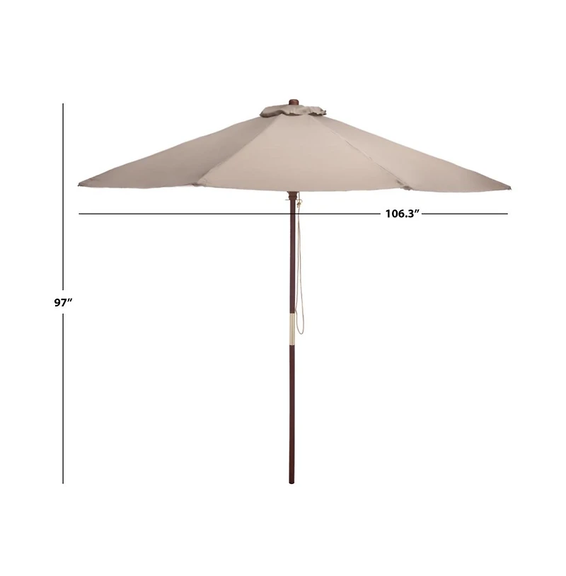 Augusta Home Casandra 8 Ribbed Round Umbrella