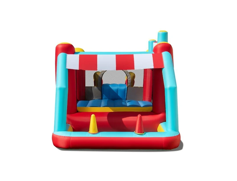 Slickblue Inflatable Bounce House 5-in-1 with Ice Cream Theme and Blower
