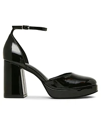 Madden Girl Women's Desire Two-Piece Block Heel Platform Dress Heels