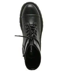 Madden Girl Women's Ariella Lace-Up Lug Combat Boots