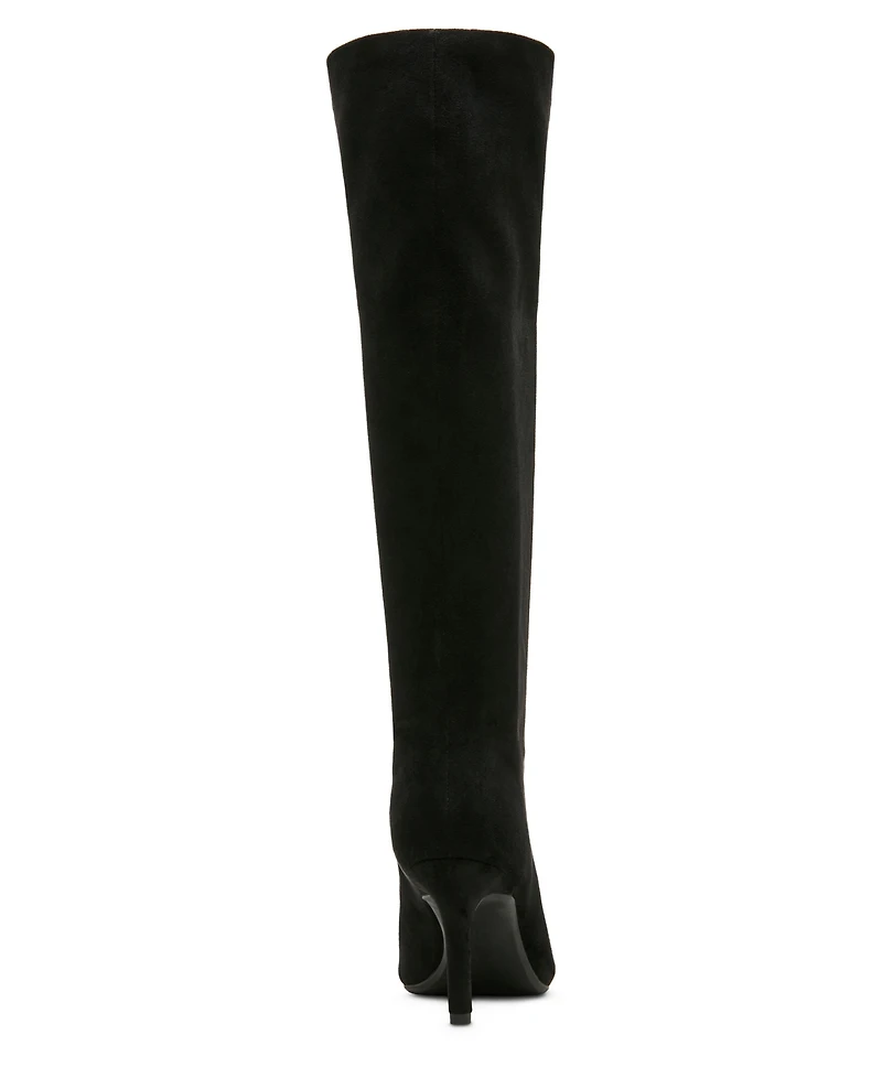 Madden Girl Women's Lola Peep Toe Slouch Boots