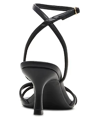 Madden Girl Women's Red Strappy Knot Stiletto Heel Dress Sandals