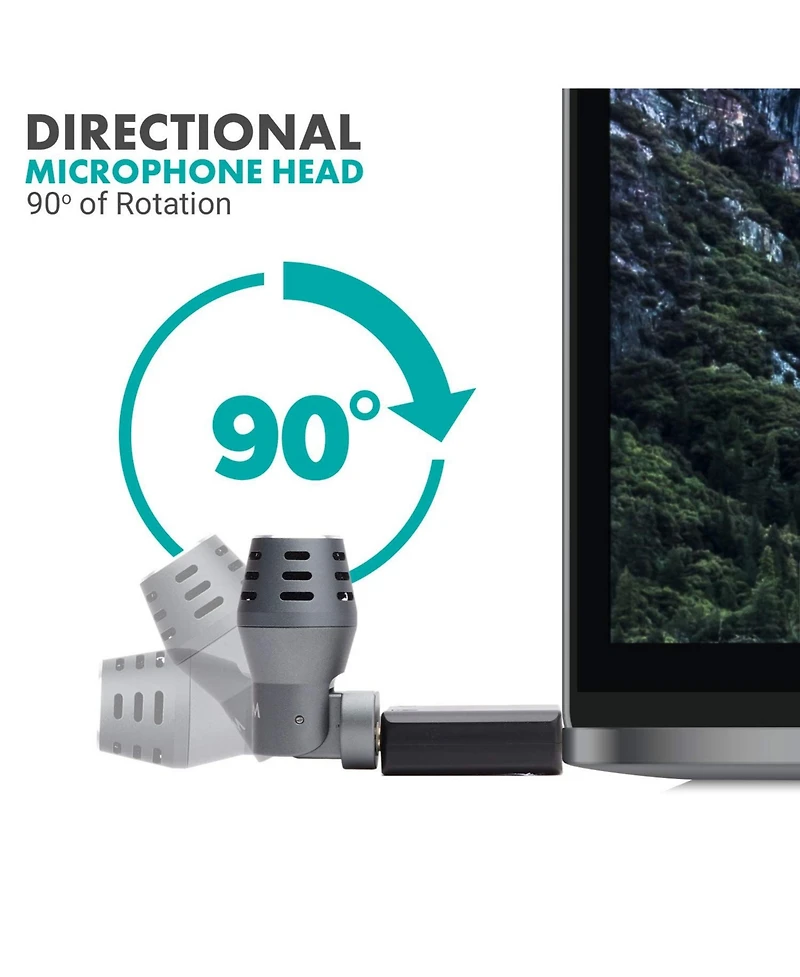Movo DOM2-usb Mini Omnidirectional Usb Computer Microphone for Pc and Mac