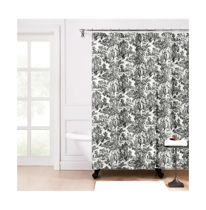 Ellis Curtain Victoria Park Toile Precise Patterned High Quality Waterproof Bathroom Shower Curtain
