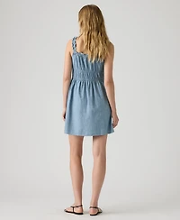 Levi's Women's Vera Waisted Square Neck Cotton Mini Dress