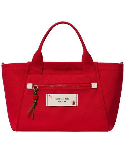 kate spade new york Strawberry Canvas Dash Large Tote Handbag
