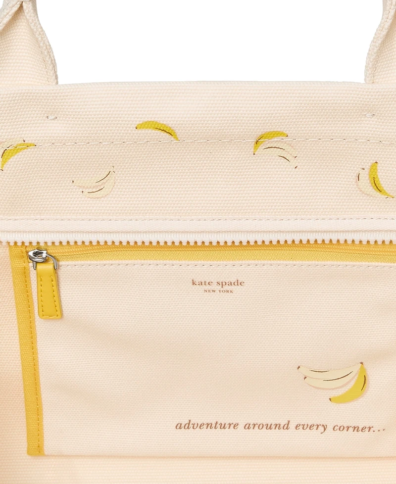 kate spade new york Dash Banana Canvas Extra-Large Tote Handbag