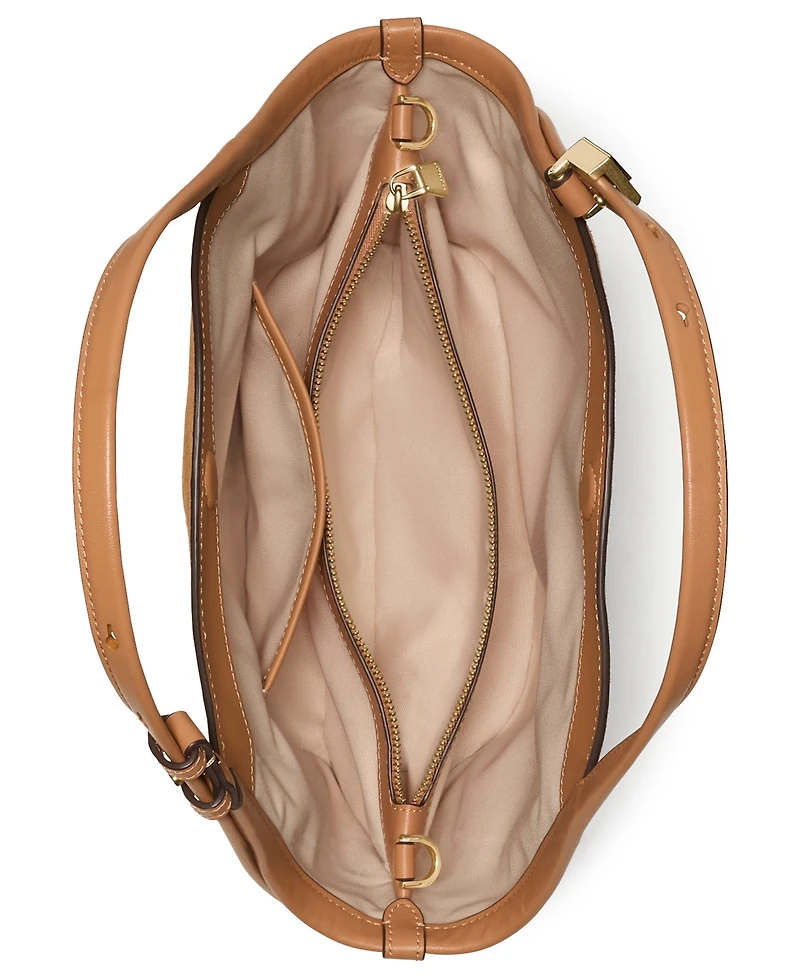 kate spade new york Deco Tulip Medium Suede Tote Handbag