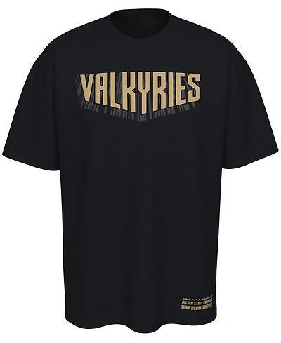 Nike Men's and Women's Black Golden State Valkyries Standard Issue Rebel Edition T-Shirt