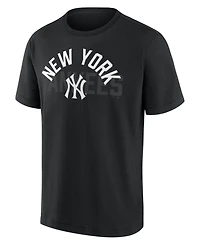 Fanatics Men's New York Yankees Black Out Heavyweight T-Shirt