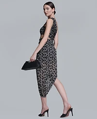 Bcbg Women's One-Shoulder Midi Dress