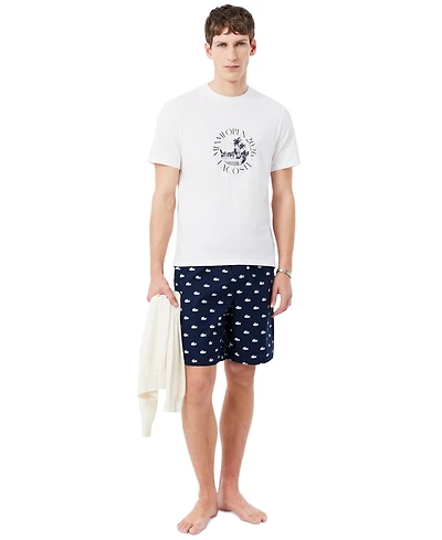 Lacoste Men's Short-Sleeve T-Shirt and Shorts, 2-Piece Set