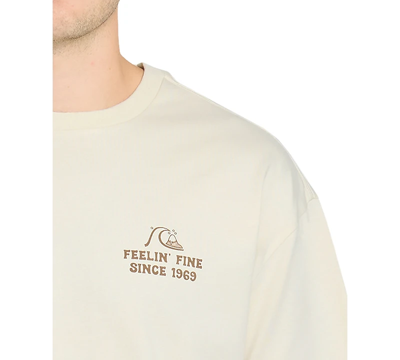 Quiksilver Men's Originals 165g Rinspun Oversized-Fit T-shirts