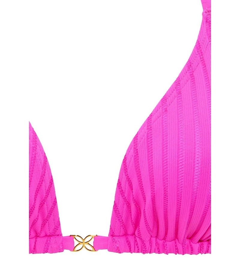 Lascana Women's Ribbed Triangle Bikini Swimsuit Top Bra Sizing
