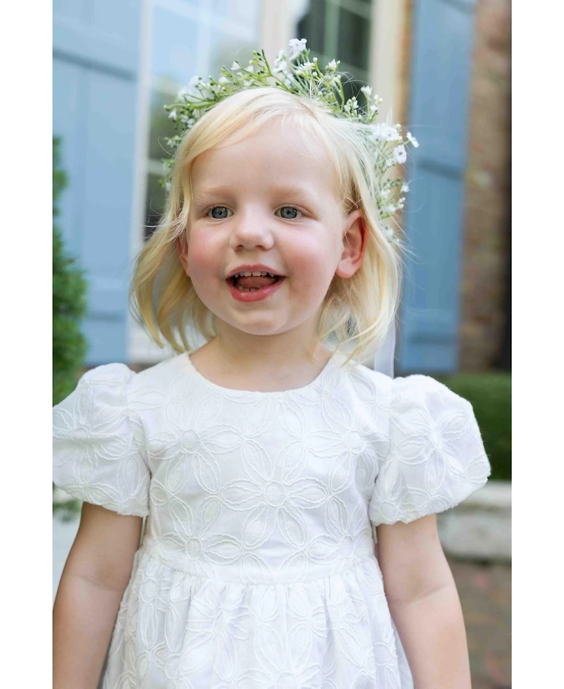 Florence Eiseman Big Girls 7-8 Embroidered Floral Dress