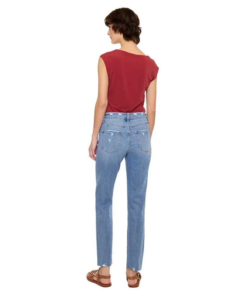 KanCan Essential Women's Ariana High Rise Straight Jeans