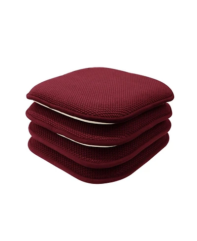 Kate Aurora Nantucket Farms Ultra Soft Chenille Memory Foam Non Slip Chair Cushion Pads