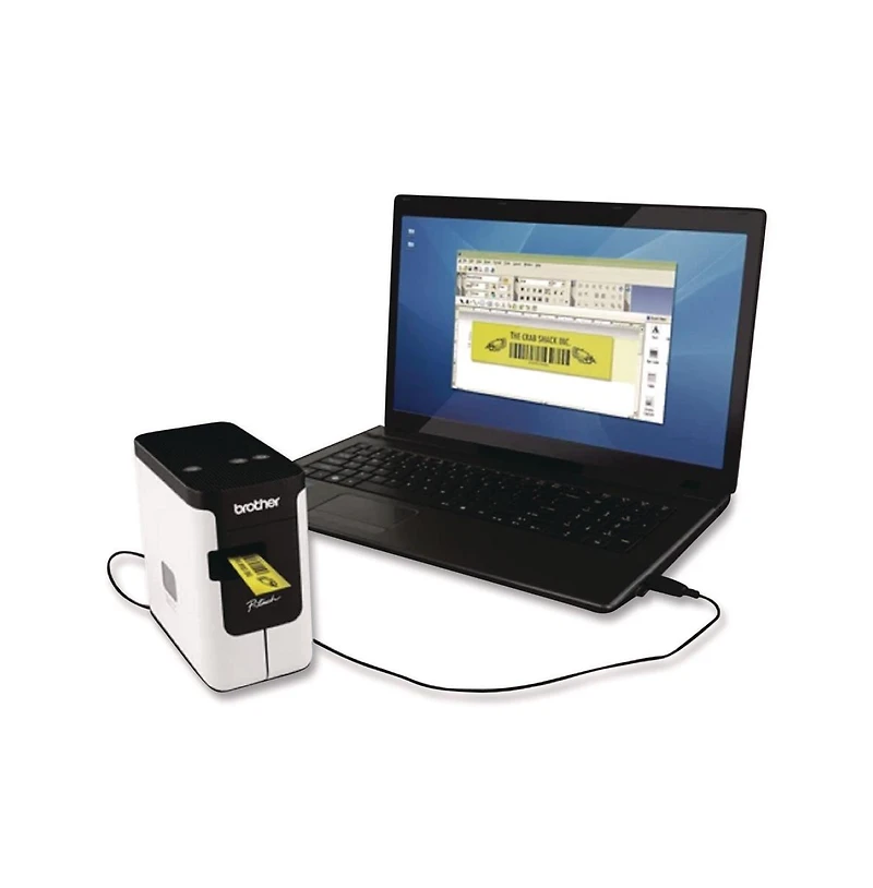 Brother P-Touch PTP700 3.1 inch x 6 inchx 5.6 inch Print Speed Pc-Connectable Label Printer