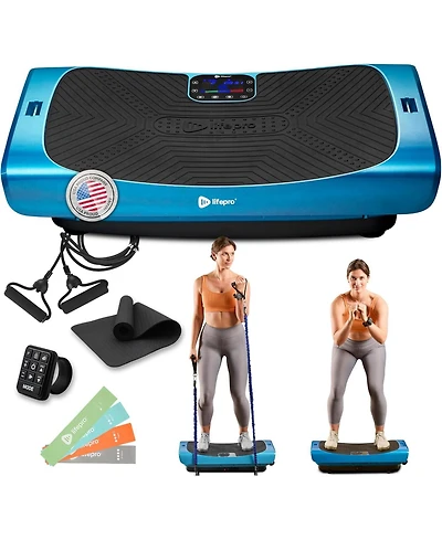 Lifepro Rumblex 4D Pro Vibration Plate - Whole Body Vibration Exercise Machine for Weight Loss, Toning & Wellness, Accessories