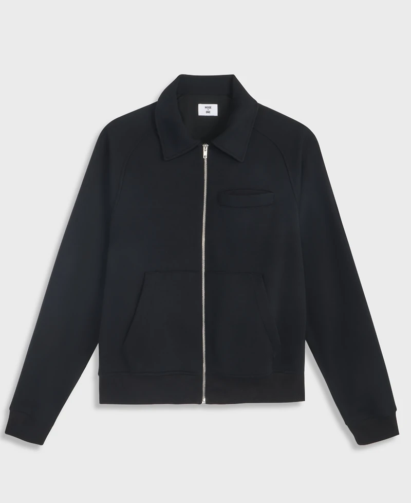 Mode of One Men's Relaxed-Fit Sweatshirt-Knit Jacket, Macy's Exclusive