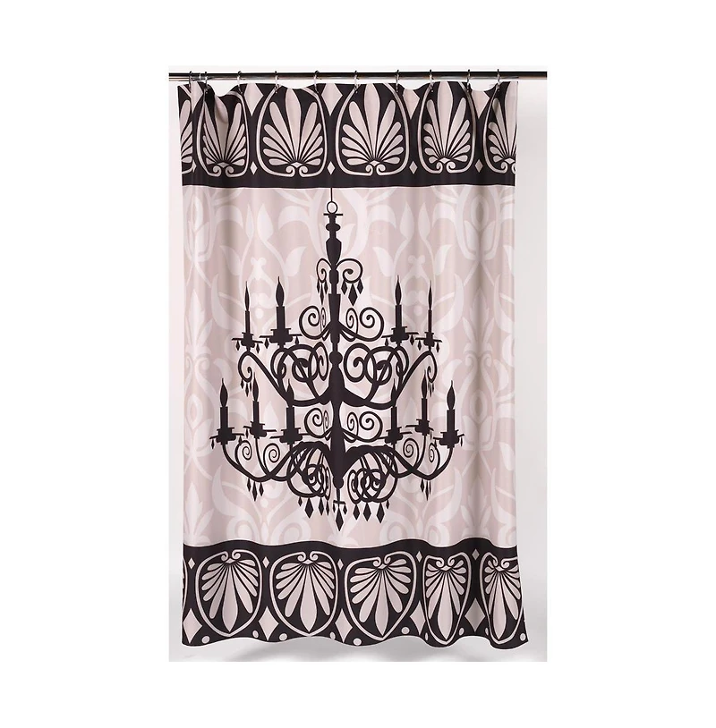 Carnation Home Fashions "Luminere" Heavier Weight Fabric shower curtain