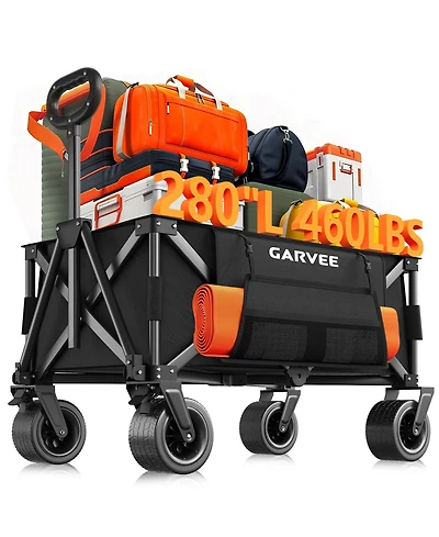 gaomon 460LBS Weight Capacity Foldable Wagon Carts for Outdoor Storage, Groceries, Shopping, Camping, Sports
