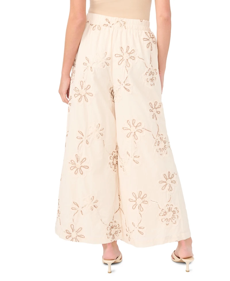 Vince Camuto Women's Angled-Hem Elastic-Waist Pants