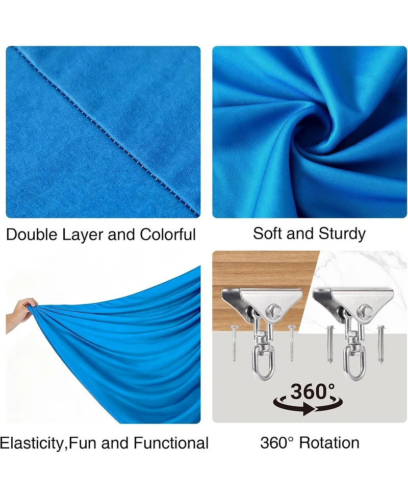 gaomon Sensory Swing for Kids and Adults, Indoor Sensory Swing for Hug Like Calming Effect, Double Layered Soft Fabric and Heavy Duty Hardware