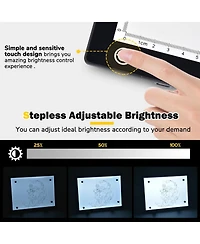 Yescom A4 14" Light Pad Diamond Painting Light Board Light Box for Tracing Artist Drawing Sketching Animation with Paper