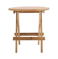 Safavieh Rory Teak Folding Round Outdoor Table