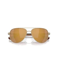 Costa Del Mar Unisex Peli Polarized Pilot Sunglasses, 6S4002