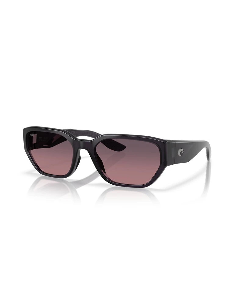 Costa Del Mar Unisex Polarized Rectangle Sunglasses, Clemente 6S9125
