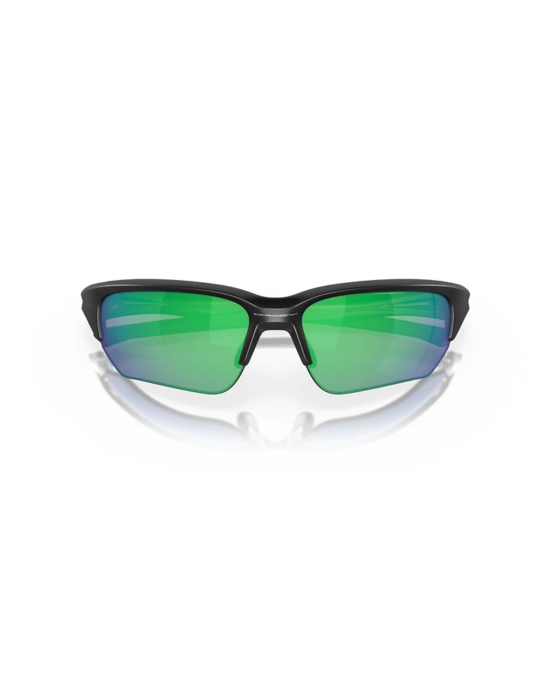 Oakley Unisex Rectangle Sunglasses, OO9363 64 Flak Beta