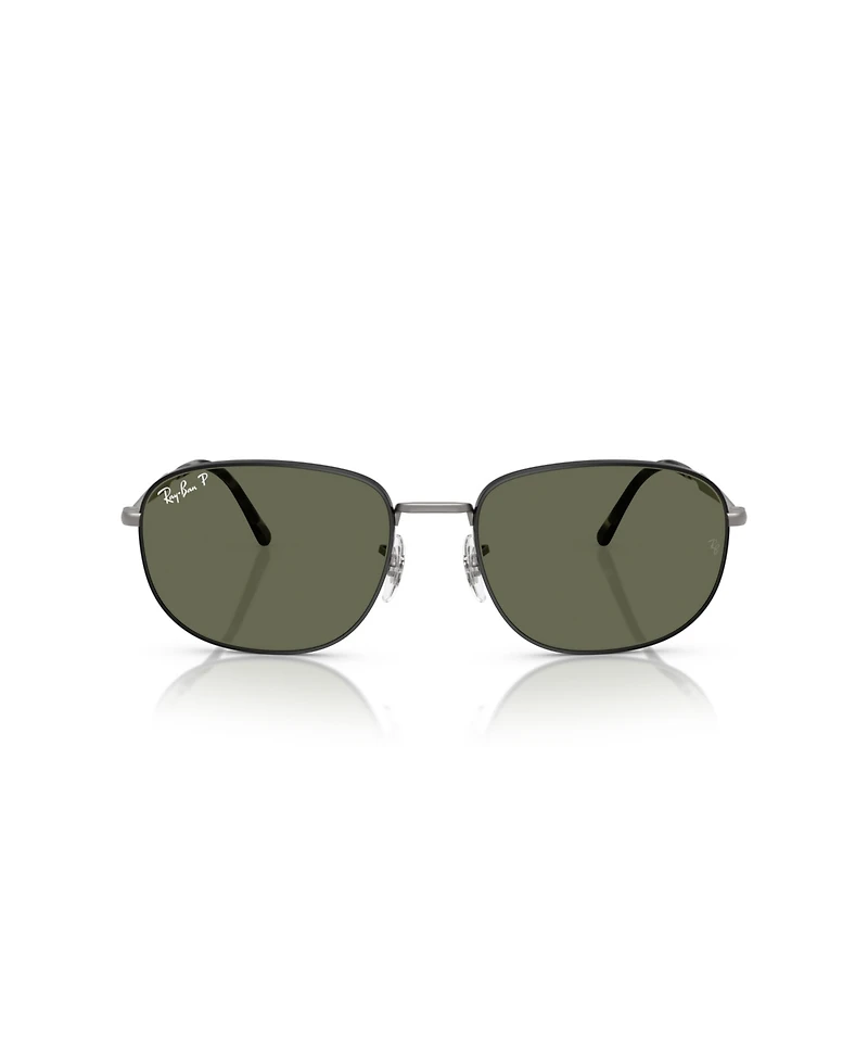 Ray-Ban Unisex Polarized Rectangle Sunglasses, RB3754
