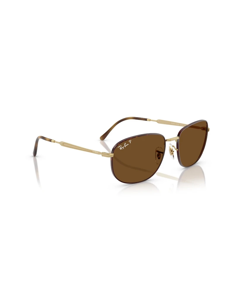 Ray-Ban Unisex Polarized Rectangle Sunglasses, RB3754