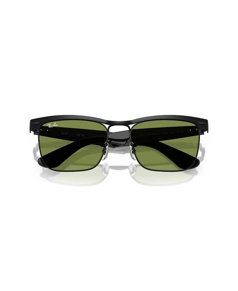 Ray-Ban Unisex Wayfarer Deluxe Square Sunglasses, RB3875