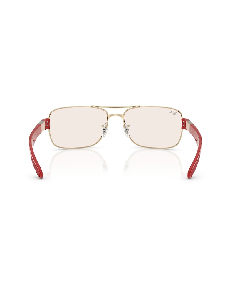 Ray-Ban Unisex Scuderia Ferrari Collection Square Sunglasses, RB3763M