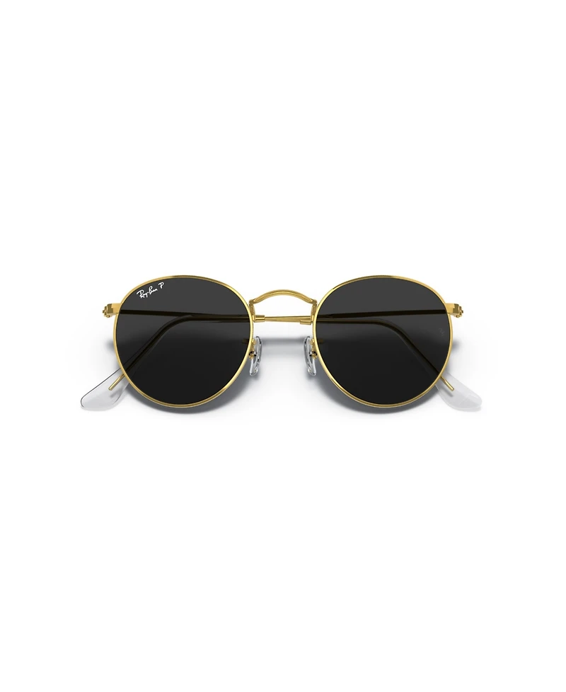 Ray-Ban Men's Polarized Round Metal Round Sunglasses, RB3447