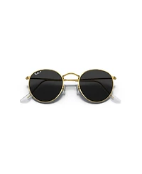 Ray-Ban Men's Polarized Round Metal Round Sunglasses, RB3447