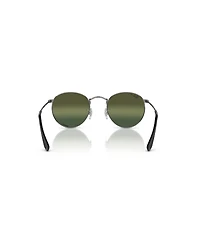 Ray-Ban Men's Polarized Round Metal Polarized Lenses Sunglasses, RB3447