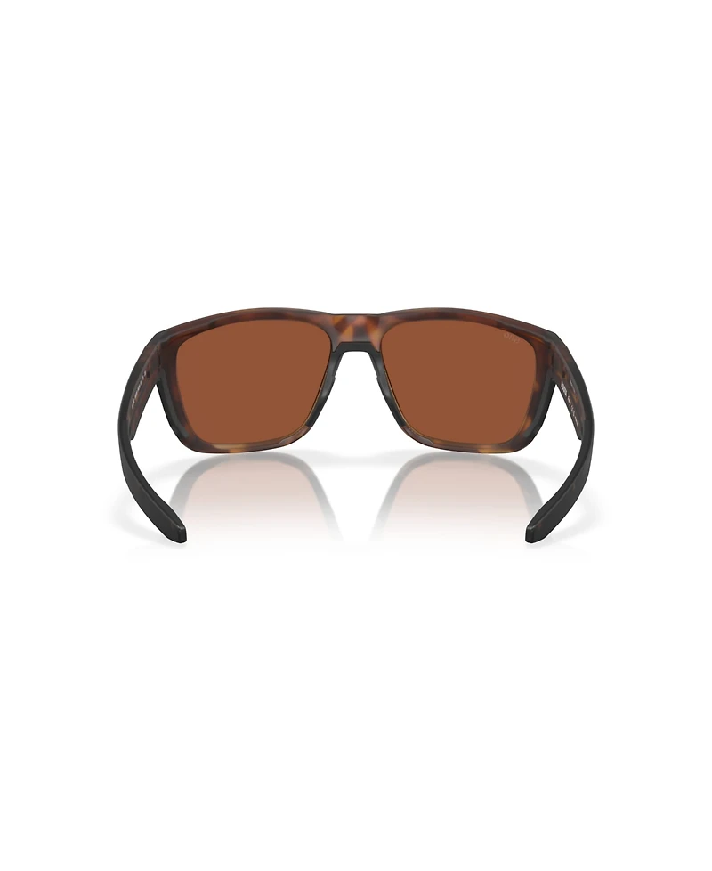Costa Del Mar Men's Polarized Square Sunglasses, Ferg 6S9002