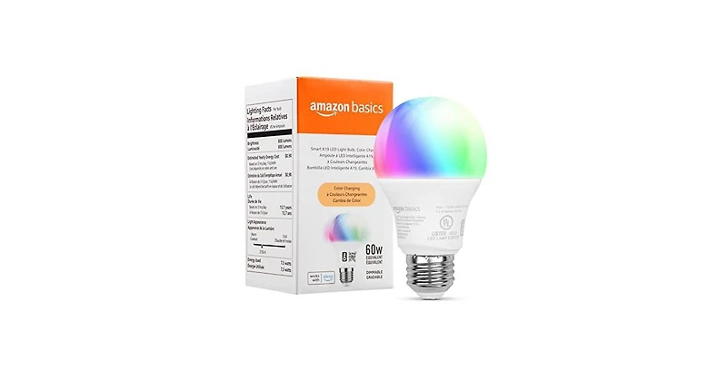 Amazon Basics - Smart A19 Led Light Bulb - 60W Eq- 800 Lumens