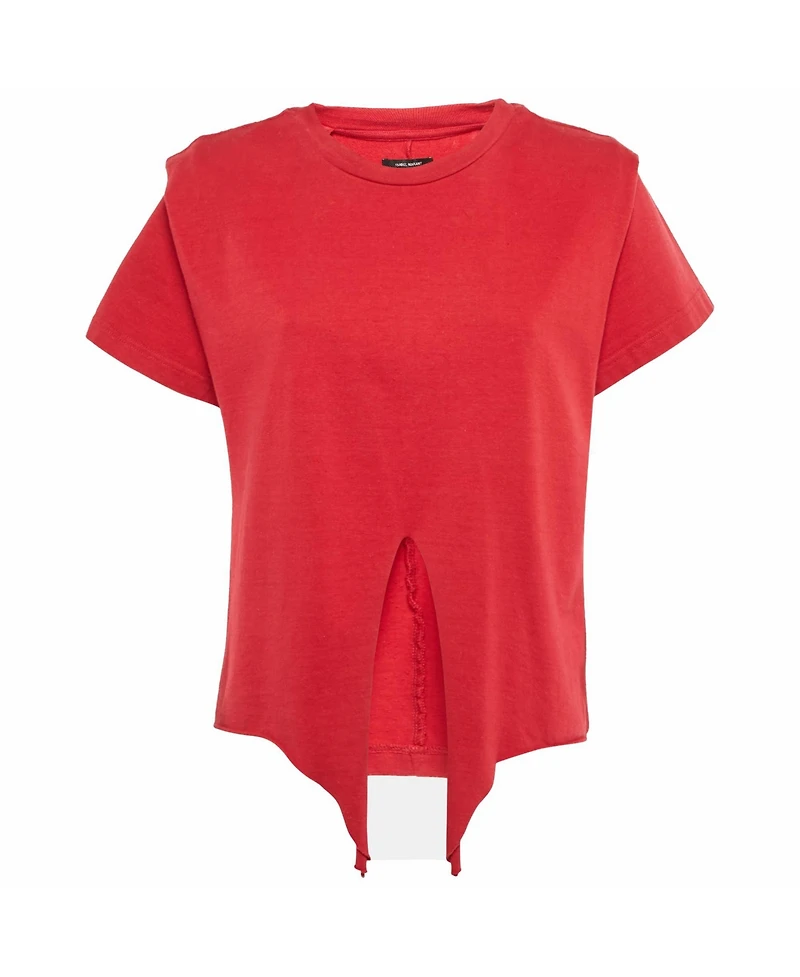 Pre-Owned Isabel Marant Women's Slub Cotton Zelito Knotted T T-Shirt