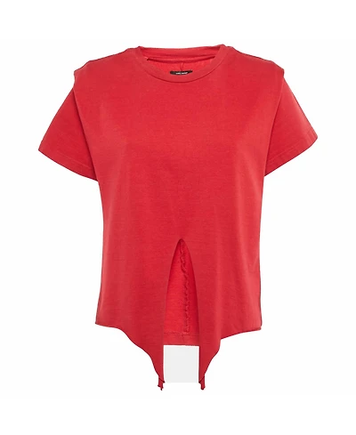 Pre-Owned Isabel Marant Women's Slub Cotton Zelito Knotted T T-Shirt