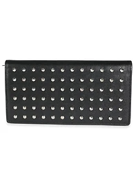 Pre-Owned Saint Laurent Black Grain De Poudre Leather Studded Classic Marquage Flap Wallet