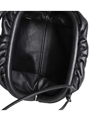 Pre-Owned Bottega Veneta Black Calfskin Mini Pouch Bag