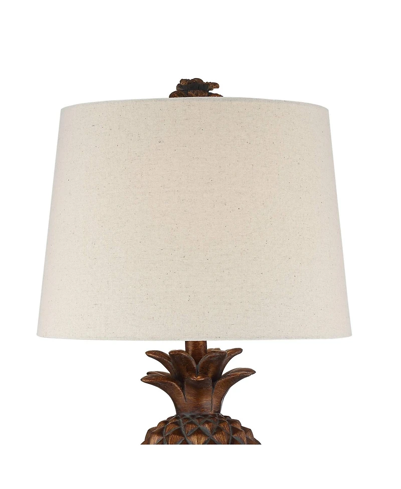 Regency Hill Paget 23 3/4" High Small Coastal Accent Table Lamps Set of 2 Living Room Bedroom Oatmeal Shade